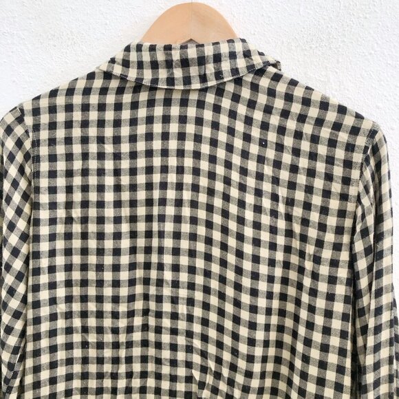 WE WORE WHAT Gingham Button-Up Shirt & Pants Pajama Set XXS Size - Picture 8 of 14